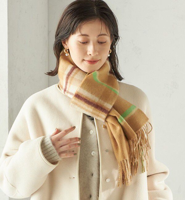 SHIPS for women「カシミヤ リバーシブル マフラー」|マフラー|