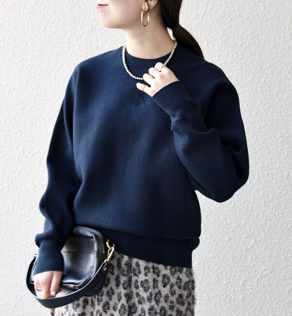 SHIPS any「SHIPS any:〈洗濯機可能〉クルーネック ドルマン ベーシック ニット プルオーバー」|ニット・セーター|