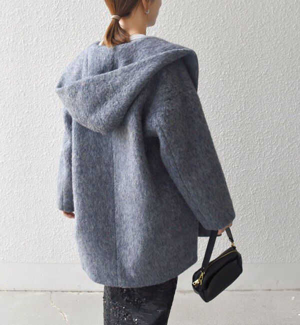 SHIPS any「SHIPS any: シャギー フーディー ガウン コート」|その他|