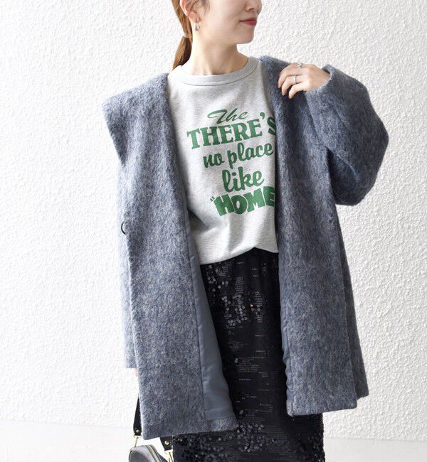 SHIPS any「SHIPS any: シャギー フーディー ガウン コート」|その他|