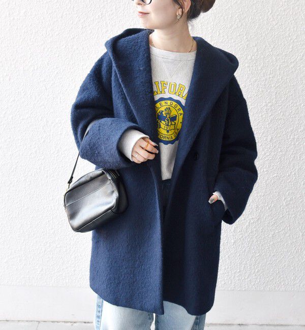 SHIPS any「SHIPS any: シャギー フーディー ガウン コート」|その他|