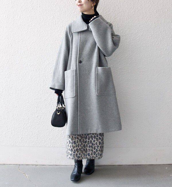 SHIPS any「SHIPS any: PURE WOOL スタンド ＆ ビッグカラー コート」|その他|
