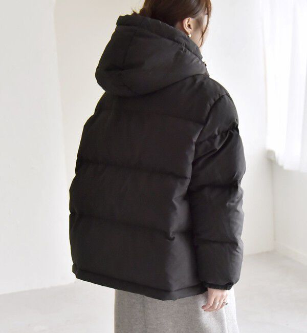 quaranciel「quaranciel: フーディー & ハイネック 2way ショート ダウン ジャケット」|ダウン|