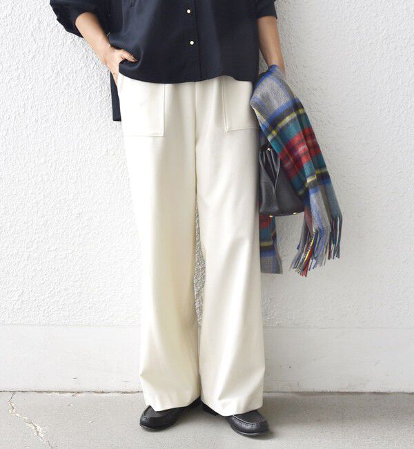 SHIPS for women「〈手洗い可能〉両面起毛 ポケット デザイン ドロスト パンツ」|その他|