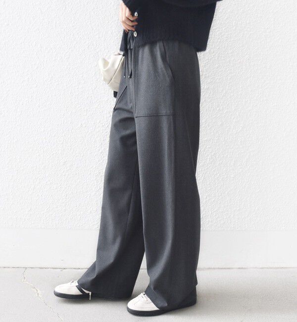 SHIPS for women「〈手洗い可能〉両面起毛 ポケット デザイン ドロスト パンツ」|その他|