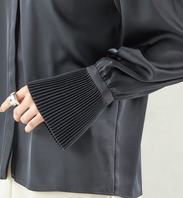 SHIPS for women「〈手洗い可能〉プリーツ 袖 デザイン ブラウス」|シャツ・ブラウス|