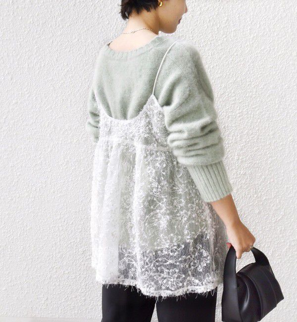 SHIPS for women「〈手洗い可能〉前後 2WAY レース キャミソール」|キャミソール|