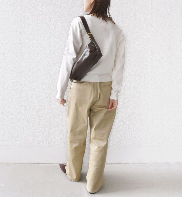 SHIPS for women「【WEB限定】〈手洗い可能〉ショルダー レース コンビ ニット プルオーバー」|ニット・セーター|