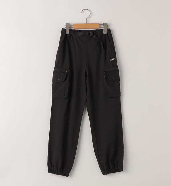 SHIPS KIDS「SHIPS KIDS:140～160cm / サーパスドライ ユーティリティ カーゴ パンツ」|カーゴ|ブラック