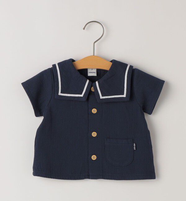 SHIPS KIDS「SHIPS KIDS:70～80cm / セーラー セットアップ」|ロンパース|