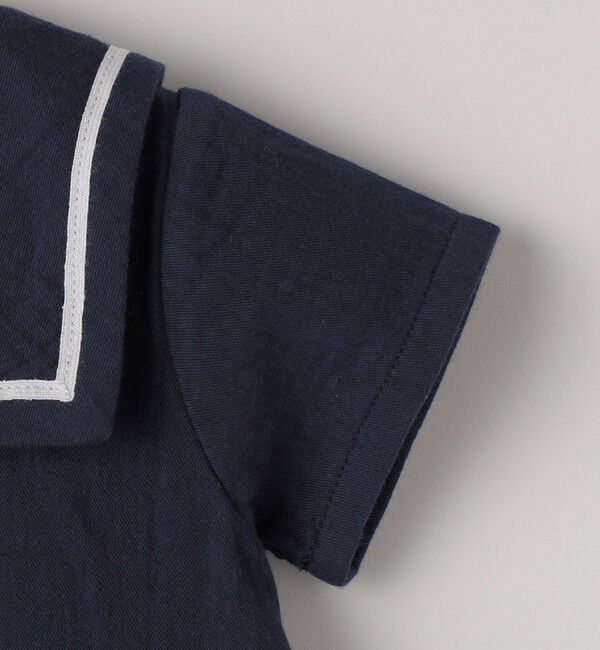 SHIPS KIDS「SHIPS KIDS:70～80cm / セーラー セットアップ」|ロンパース|