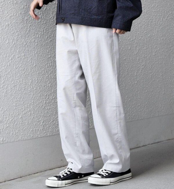 SHIPS any「【WEB限定】SHIPS any: ハイブリッド リネン イージーパンツ (セットアップ対応)26SS◆」|チノ|