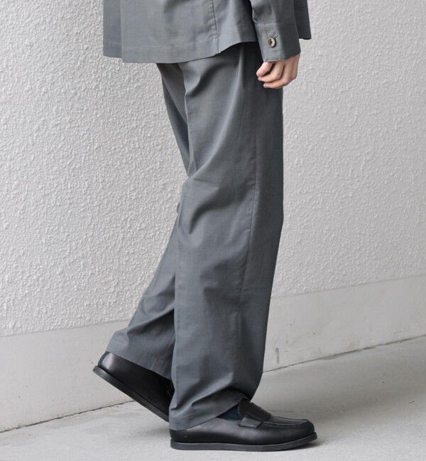 SHIPS any「【WEB限定】SHIPS any: ハイブリッド リネン イージーパンツ (セットアップ対応)26SS◆」|チノ|