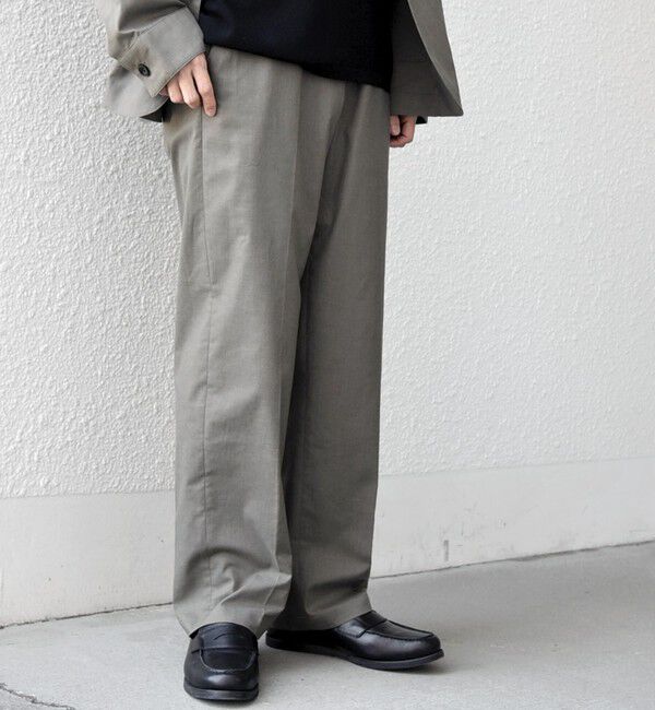 SHIPS any「【WEB限定】SHIPS any: ハイブリッド リネン イージーパンツ (セットアップ対応)26SS◆」|チノ|