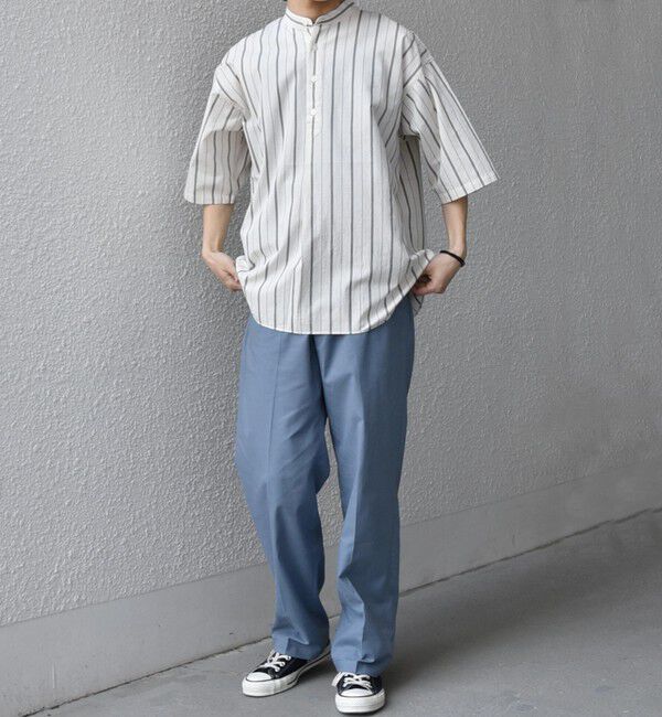 SHIPS any「【WEB限定】SHIPS any: ハイブリッド リネン イージーパンツ (セットアップ対応)26SS◆」|チノ|