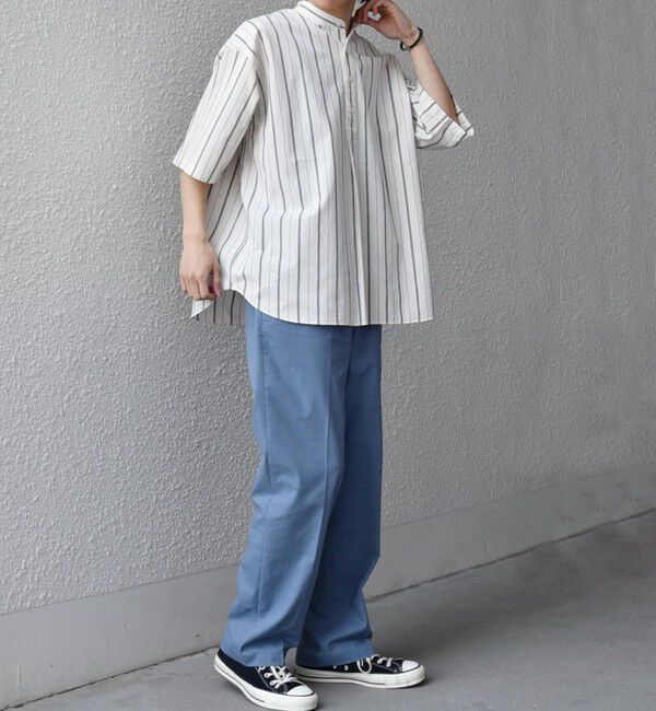 SHIPS any「【WEB限定】SHIPS any: ハイブリッド リネン イージーパンツ (セットアップ対応)26SS◆」|チノ|