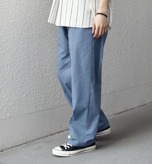 SHIPS any「【WEB限定】SHIPS any: ハイブリッド リネン イージーパンツ (セットアップ対応)26SS◆」|チノ|