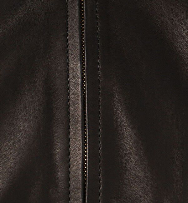 TOMORROWLAND collection「ラムレザー ジップアップブルゾン」|ライダースジャケット|