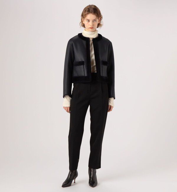 TOMORROWLAND collection「ナッパランムートン ノーカラージャケット」|その他|