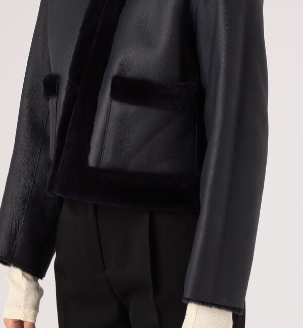 TOMORROWLAND collection「ナッパランムートン ノーカラージャケット」|その他|