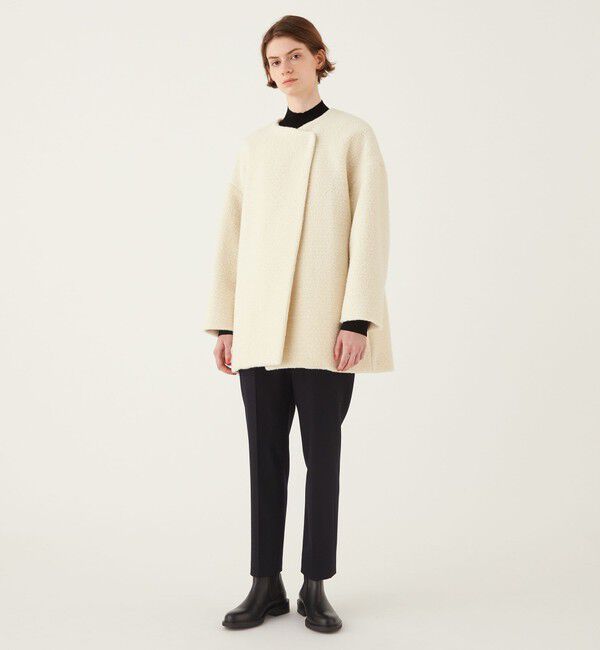 DES PRES「フランネルウールストレッチ シガレットパンツ」|スラックス|