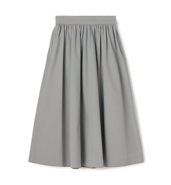 Ballsey「ストレッチタフタ ボリュームギャザースカート」|フレア|13 グレー