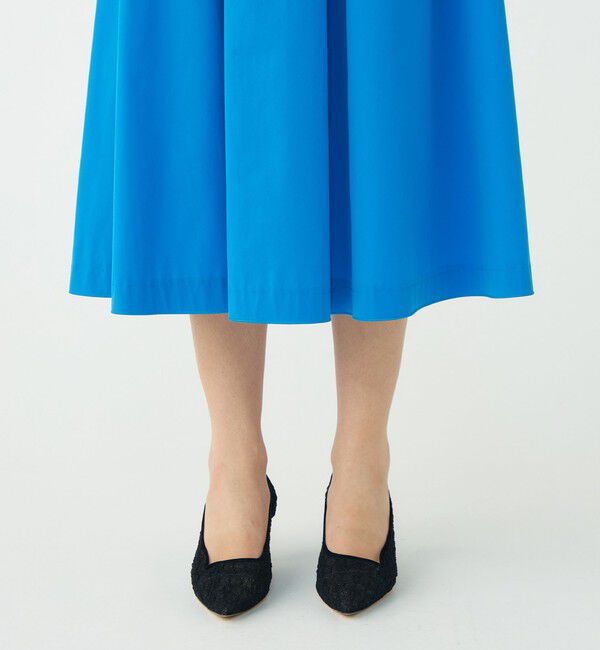 Ballsey「ストレッチタフタ ボリュームギャザースカート」|フレア|