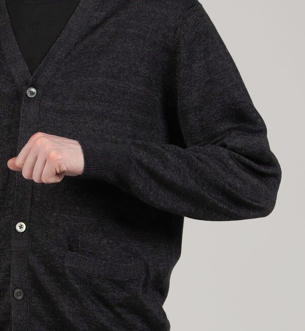 TOMORROWLAND MENS「TOMORROWLAND tricot ティントリネン Vネックカーディガン」|カーディガン|