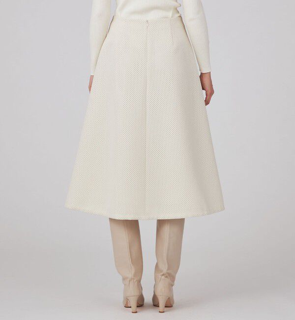 Ballsey「パンチングトリプルクロス トラペーズスカート」|台形|