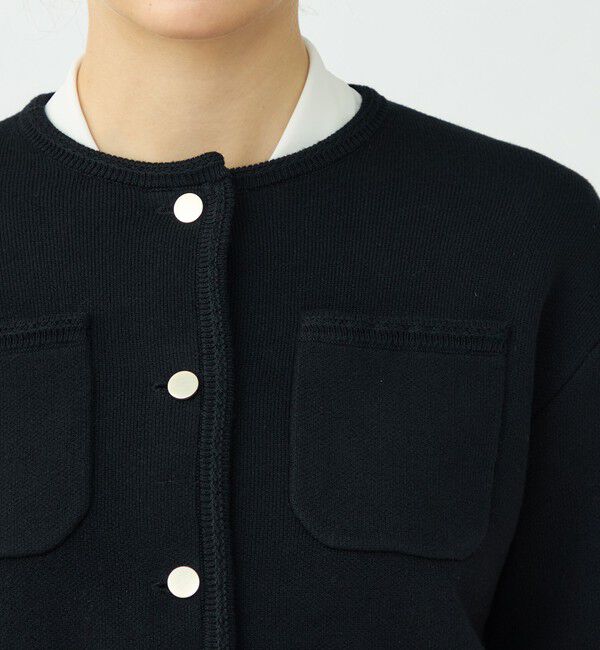 Ballsey「コットンポリエステルダブルフェイス 4ポケットカーディガン」|カーディガン|