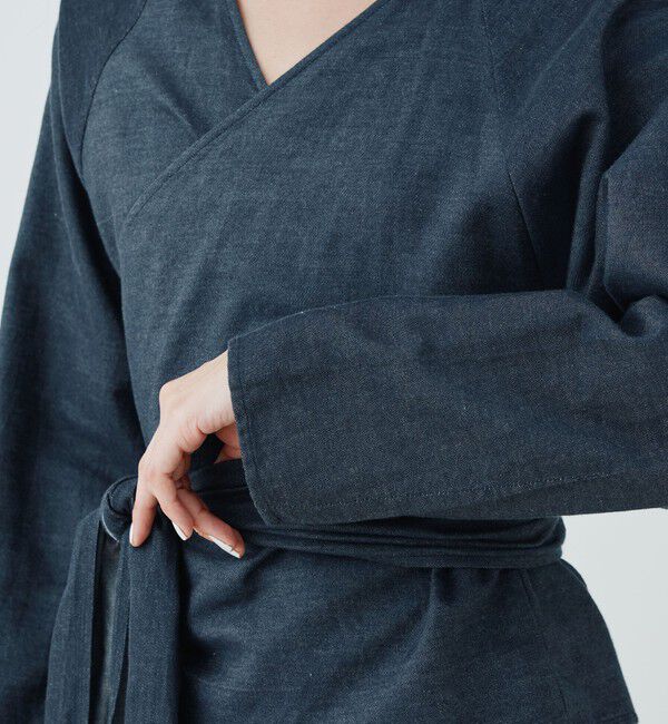 GALERIE VIE「デニムダンガリー ベルテッドシャツ」|シャツ・ブラウス|