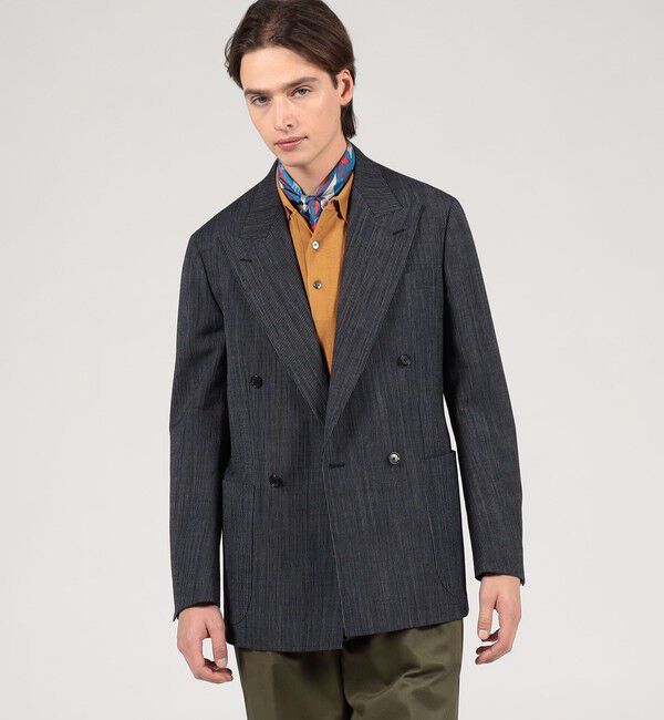 TOMORROWLAND MENS「ウール ダブルブレステッド4Bジャケット FOX AIR」|テーラードジャケット|