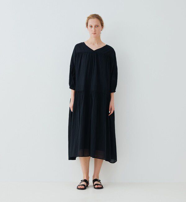 GALERIE VIE「インドコットン ギャザーワンピース」|ワンピース|