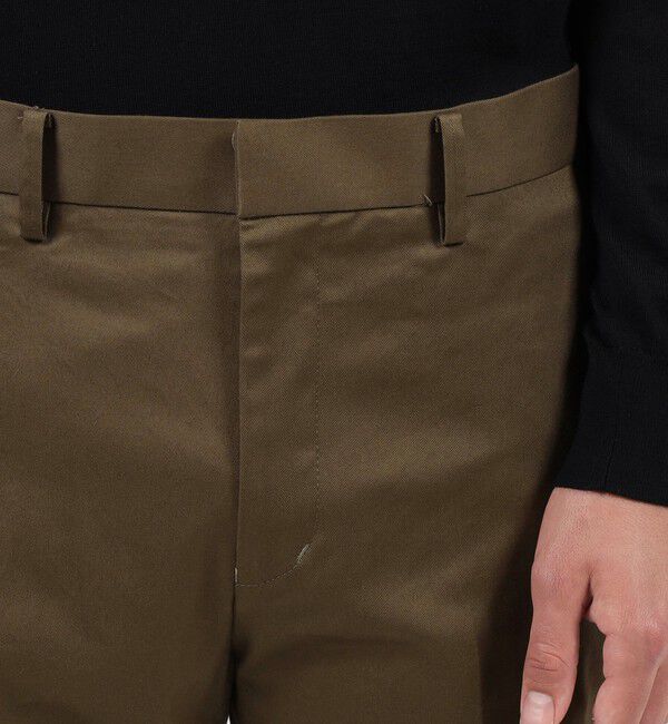 TOMORROWLAND MENS「チノストレッチ スリムテーパードパンツ」|チノ|