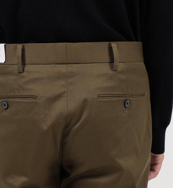 TOMORROWLAND MENS「チノストレッチ スリムテーパードパンツ」|チノ|