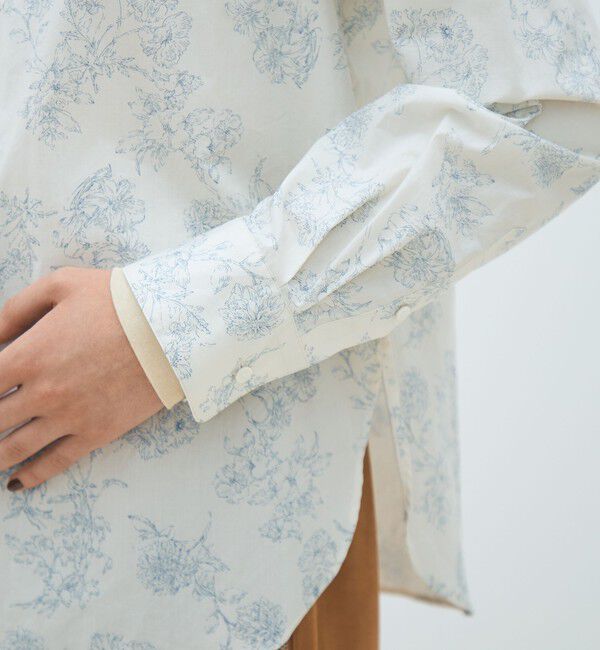 MACPHEE「ブルームプリント レギュラーカラーシャツ」|シャツ・ブラウス|