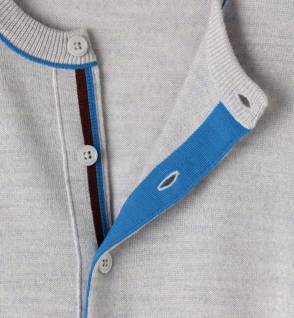 MACPHEE「プレーンウール クルーネックカーディガン」|カーディガン|