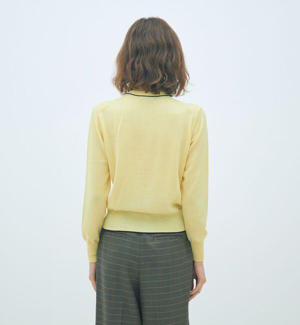 MACPHEE「プレーンウール クルーネックカーディガン」|カーディガン|