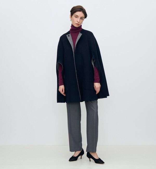 TOMORROWLAND collection「スーパーダブルフェイス リバーシブルマントコート」|ポンチョ・ケープ|