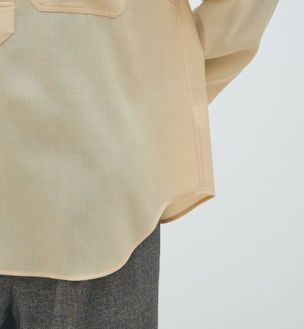 MACPHEE「ウールジョーゼット プルオーバーシャツ」|シャツ・ブラウス|