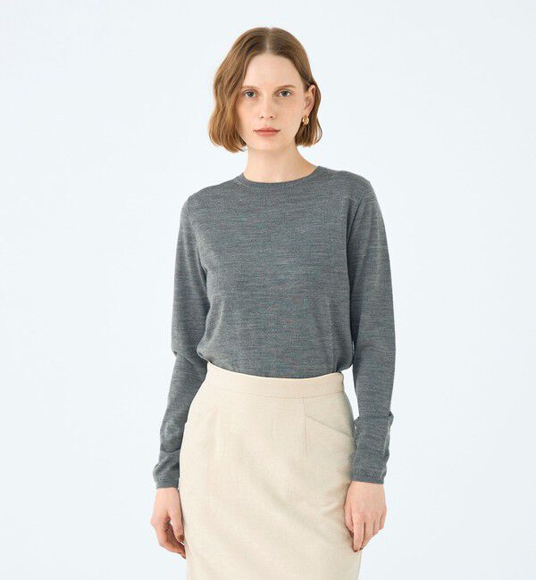 Ballsey「シルケットウール クルーネックプルオーバー」|ニット・セーター|