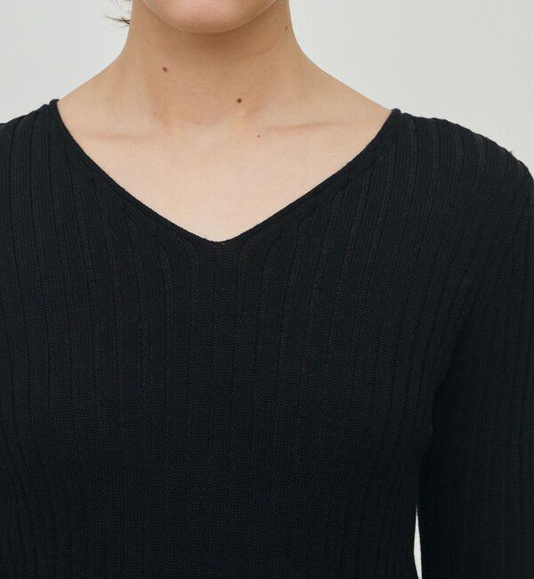 DES PRES「ウールリブ Vネックプルオーバー」|ニット・セーター|