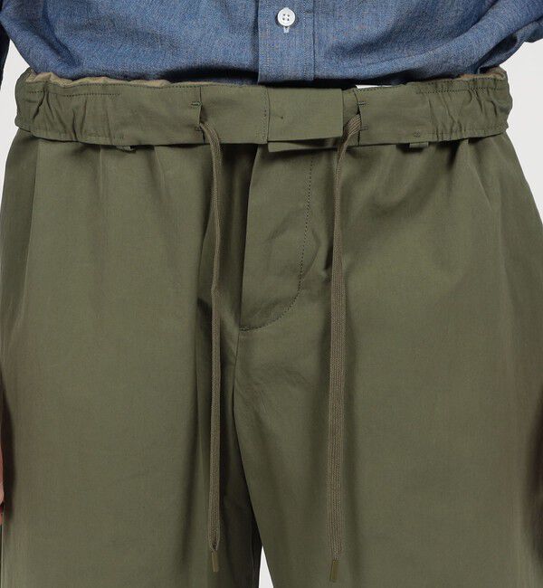 TOMORROWLAND MENS「80/2スーピマコットン イージーパンツ BORGHI」|チノ|