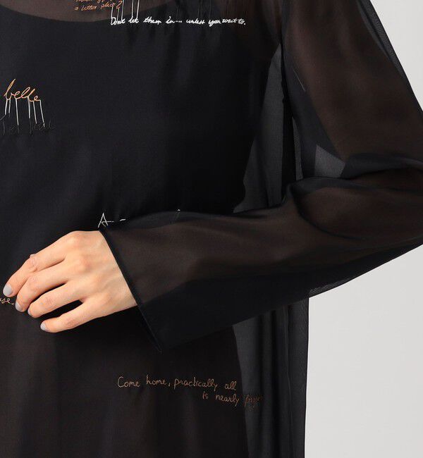 DES PRES「メッセージエンブロイダリー プルオーバーブラウス」|シャツ・ブラウス|