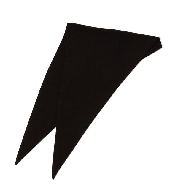 TOMORROWLAND GOODS「ASAUCE MELER カシミヤ シームレストライアングルストール」|ストール|49 ダークブラウン