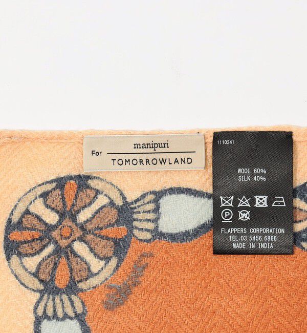 TOMORROWLAND GOODS「【別注】MANIPURI FLOWER スカーフ」|バンダナ・スカーフ|