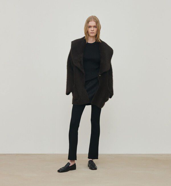 DES PRES「フォックスカシミヤ ショールカラーコート」|その他|