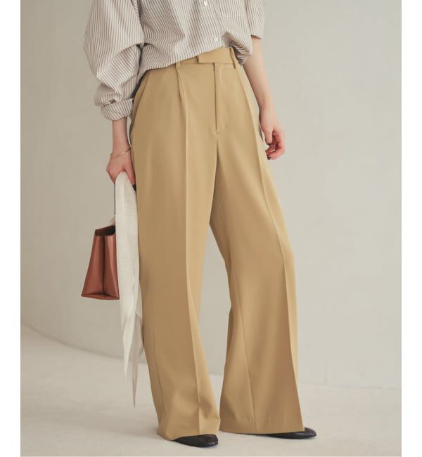 Plage「beautiful tuck パンツ」|スラックス|