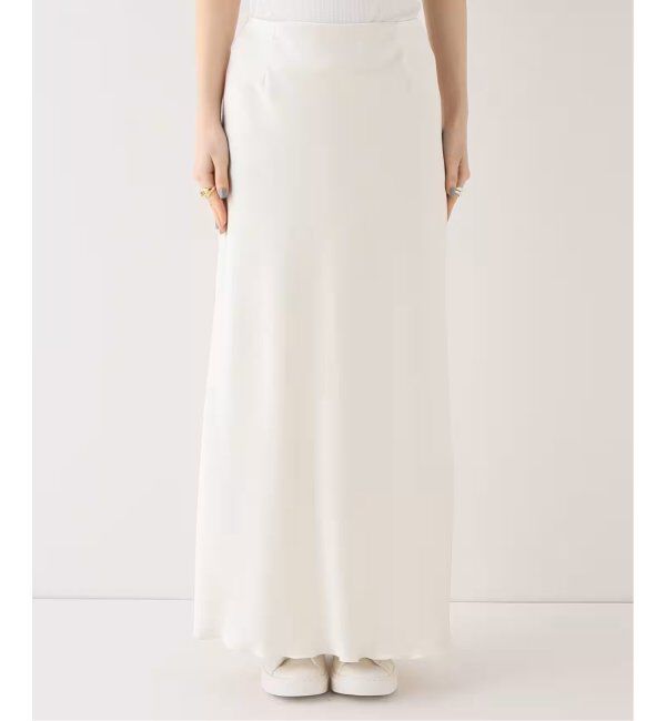 IENA「《追加6》ダブルサテンスカート」|スカート|