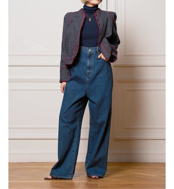 IENA LA BOUCLE「《追加》IENA LA BOUCLE ハイエストウエストデニムパンツ2」|デニム|